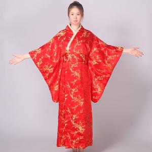 Japanese style adult kimono traditional dress cos seduction stage stage photo activity red
