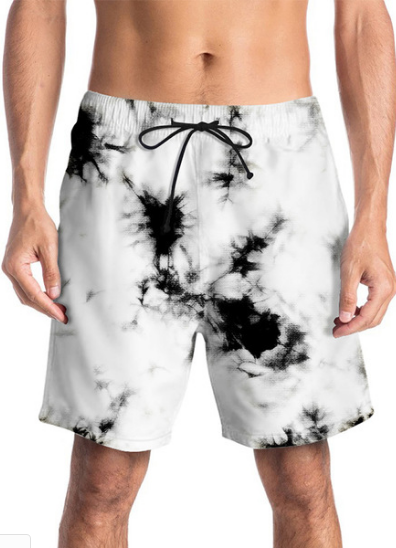 Printed Beach Trousers Fast-Dry Surfing Big-Size Fatty Pants