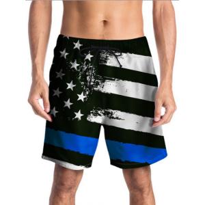 Summer Star-Spangled National Flag Digital Printed Swimming Pants 