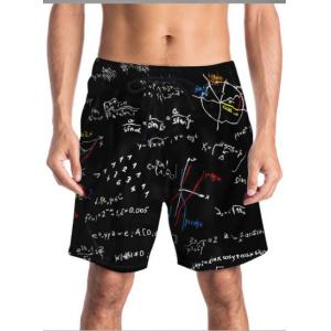 Swimming Trousers Creative Equation Printing Ouma Beach Trousers