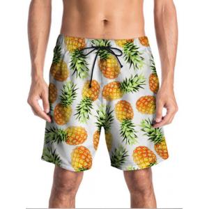 Creative Pineapple Printed Beach Trousers Street Leisure Trousers 