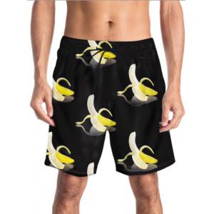 New Summer Swimming Trousers Men’s Trousers 3D Fruit Banana Printed 