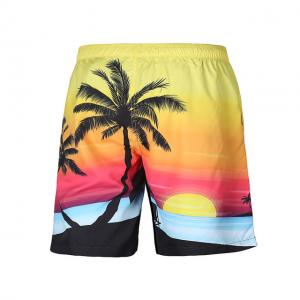 new fashion swimsuit pants coconut tree 3D printed beach trousers 