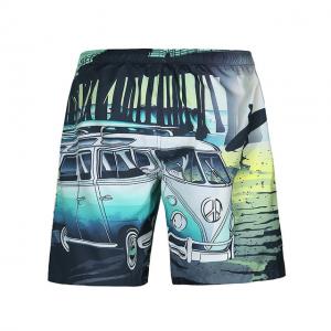 Fashion Swimming Trousers Cartoon Bus 3D Printed Beach Trousers 