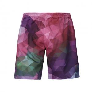 New Swimming Trousers Colored Chequered 3D Printed Beach Trousers 