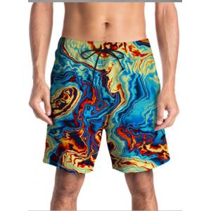 Beach Pants Surfing Loose Pentacle Pants Stone Patterned Printed 