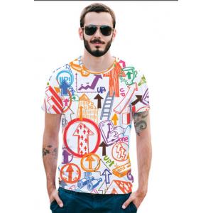 New Graffiti Symbol 3D Printed Short-sleeved T-shirt 