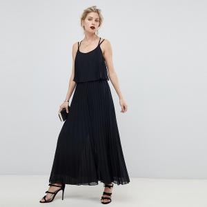 sexy open-back cross strap round collar commuter pleated pants  