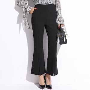New Broad-legged Pants Black Open-forked and Air-permeable Pants