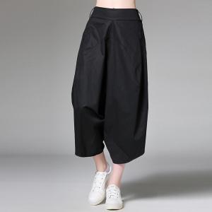 New summer wide-legged pants seven-minute trousers Hallen trousers
