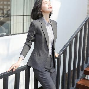 Autumn and Winter Fashion Dress Slim Long Sleeve Small Suit Suit