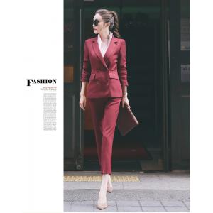 Two piece suit with professional dress temperament