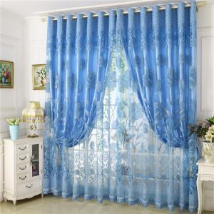 Curtain finished bedroom curtain blackout curtain European double layer living room blackout curtain custom wedding room