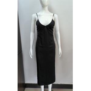 Acetic acid satin suspender dress long skirt high waist style high-end dress with a bottom layer